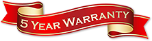5 Year Warranty