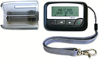 NC399P Pager with holster/belt clip and safety cord