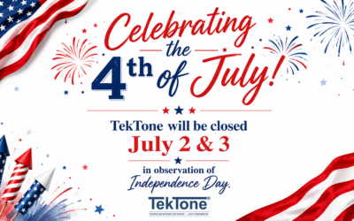 TekTone Closed July 2 & July 3